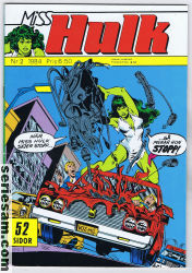 Miss Hulk 1984 nr 2 omslag serier Miss Hulk 1984 nr 2 omslag serier