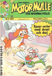Motormulle och Snabba Ville 1974 nr 2 omslag serier