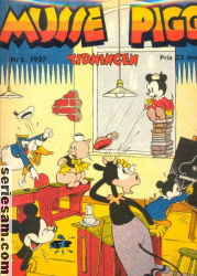 Musse Pigg-tidningen 1937 nr 5 omslag serier Musse Pigg-tidningen 1937 nr 5 omslag serier