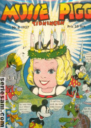 Musse Pigg-tidningen 1937 nr 6 omslag serier Musse Pigg-tidningen 1937 nr 6 omslag serier
