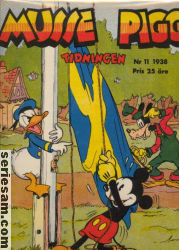 Musse Pigg-tidningen 1938 nr 11 omslag serier