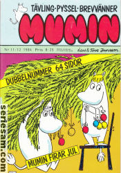 Mumin 1984 nr 11/12 omslag serier Mumin 1984 nr 11/12 omslag serier