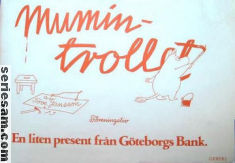 Mumintrollet Göteborgs Bank 1970 nr 1 omslag serier Mumintrollet Göteborgs Bank 1970 nr 1 omslag serier