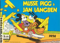 Musse Pigg och Jan Långben 1974 omslag serier