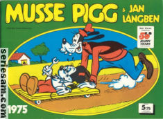 Musse Pigg och Jan Långben 1975 omslag serier