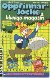 Oppfinnar-Jockes kluriga magasin 1982 nr 2 omslag serier