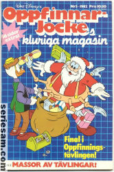 Oppfinnar-Jockes kluriga magasin 1982 nr 3 omslag serier