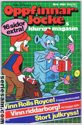 Oppfinnar-Jockes kluriga magasin 1984 nr 6 omslag serier