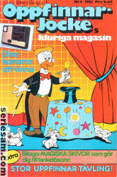 Oppfinnar-Jockes kluriga magasin 1985 nr 4 omslag serier