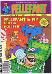 Pellefant 1991 nr 8 omslag serier Pellefant 1991 nr 8 omslag serier