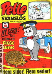 Pelle Svanslös 1967 nr 8 omslag serier