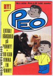 Peo 1970 nr 1 omslag serier Peo 1970 nr 1 omslag serier