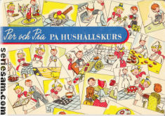 Per och Pia på hushållskurs 1951 omslag serier