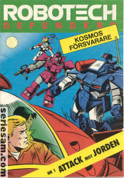 Robotech Defenders 1984 nr 1 omslag serier Robotech Defenders 1984 nr 1 omslag serier