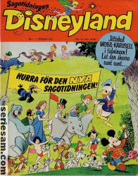 Sagotidningen Disneyland 1973 nr 1 omslag serier