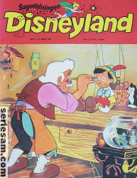 Sagotidningen Disneyland 1973 nr 6 omslag serier