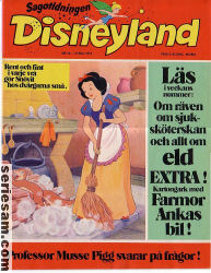 Sagotidningen Disneyland 1974 nr 10 omslag serier