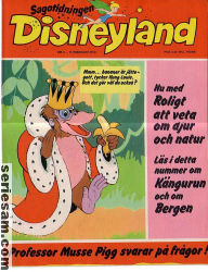 Sagotidningen Disneyland 1974 nr 4 omslag serier