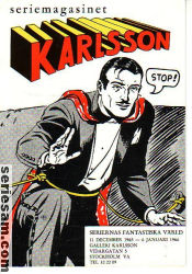 Seriemagasinet Karlsson 1965 omslag serier Seriemagasinet Karlsson 1965 omslag serier