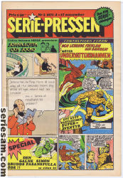 Seriepressen 1971 nr 2 omslag serier Seriepressen 1971 nr 2 omslag serier