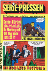 Seriepressen 1972 nr 18 omslag serier