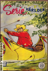 Serievärlden 1958 nr 22 omslag serier Serievärlden 1958 nr 22 omslag serier