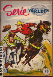 Serievärlden 1958 nr 28 omslag serier Serievärlden 1958 nr 28 omslag serier