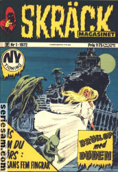 Skräckmagasinet 1972 nr 1 omslag serier Skräckmagasinet 1972 nr 1 omslag serier
