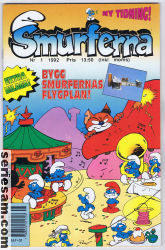 Smurferna 1992 nr 1 omslag serier Smurferna 1992 nr 1 omslag serier