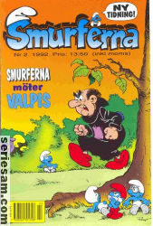 Smurferna 1992 nr 2 omslag serier