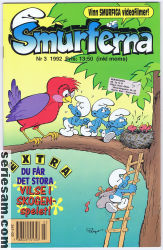 Smurferna 1992 nr 3 omslag serier