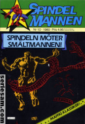 Spindelmannen 1980 nr 10 omslag serier Spindelmannen 1980 nr 10 omslag serier