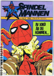 Spindelmannen 1982 nr 9 omslag serier Spindelmannen 1982 nr 9 omslag serier