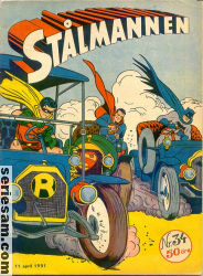 Stålmannen 1951 nr 34 omslag serier