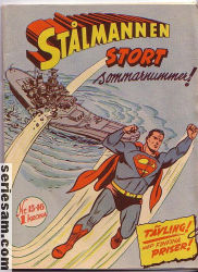 Stålmannen 1956 nr 15/16 omslag serier Stålmannen 1956 nr 15/16 omslag serier
