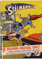 Stålmannen 1956 nr 6 omslag serier