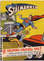 Stålmannen 1956 nr 6 omslag serier Stålmannen 1956 nr 6 omslag serier
