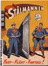 Stålmannen 1957 nr 1 omslag serier Stålmannen 1957 nr 1 omslag serier