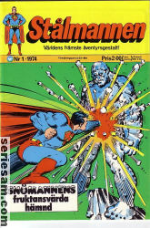 Stålmannen 1974 nr 1 omslag serier Stålmannen 1974 nr 1 omslag serier