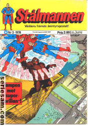 Stålmannen 1974 nr 3 omslag serier Stålmannen 1974 nr 3 omslag serier