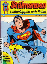 Stålmannen Läderlappen och Robin 1973 omslag serier