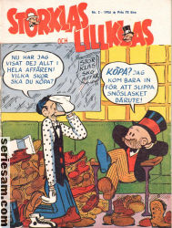 Storklas och Lillklas 1956 nr 2 omslag serier