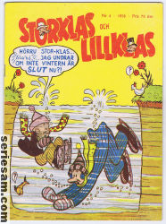 Storklas och Lillklas 1956 nr 4 omslag serier