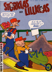 Storklas och Lillklas 1957 nr 3 omslag serier