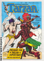 Tarzan 1981 nr 1 omslag serier Tarzan 1981 nr 1 omslag serier