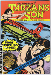 Tarzans son 1982 nr 1 omslag serier Tarzans son 1982 nr 1 omslag serier