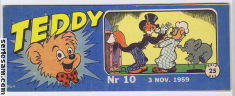 Teddy 1959 nr 10 omslag serier Teddy 1959 nr 10 omslag serier