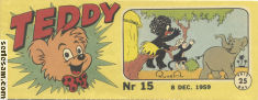 Teddy 1959 nr 15 omslag serier Teddy 1959 nr 15 omslag serier