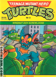 Teenage Mutant Hero Turtles Bokborgen 1992 nr 3 omslag serier Teenage Mutant Hero Turtles Bokborgen 1992 nr 3 omslag serier