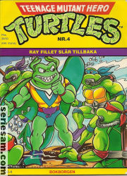 Teenage Mutant Hero Turtles Bokborgen 1992 nr 4 omslag serier Teenage Mutant Hero Turtles Bokborgen 1992 nr 4 omslag serier